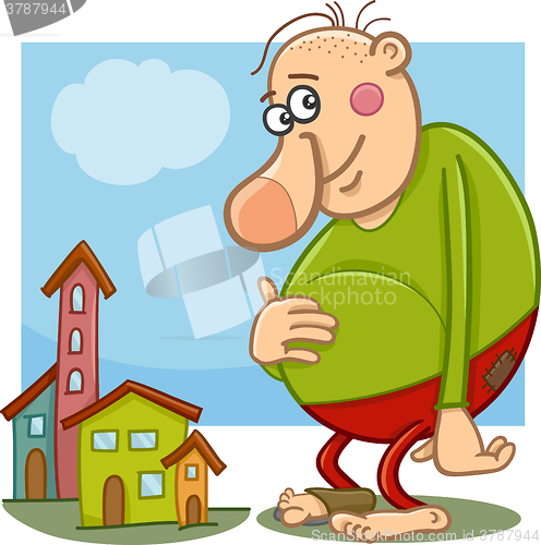 Image of giant fantasy character cartoon