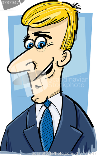 Image of businessman caricature cartoon
