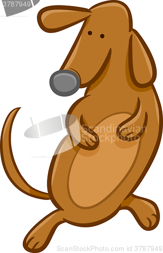 Image of sausage dog cartoon