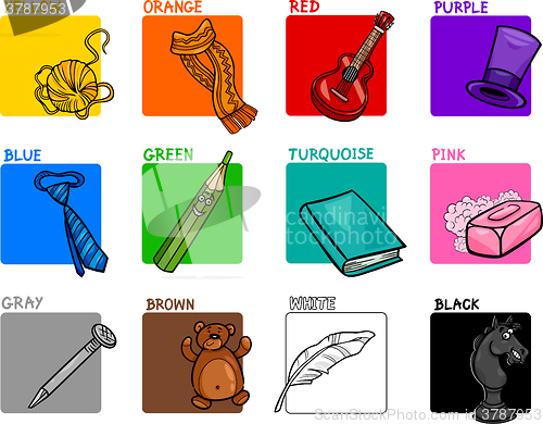 Image of primary colors educational set