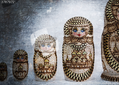 Image of Russian wooden doll - Matryoshka - Vintage