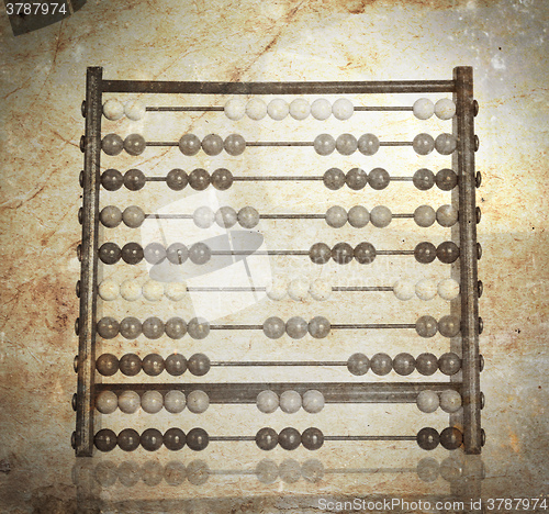 Image of Vintage picture of an old abacus