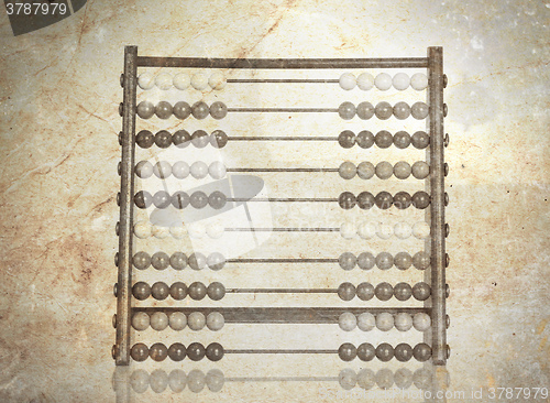 Image of Vintage picture of an old abacus