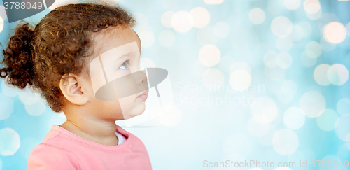 Image of beautiful little baby girl portrait