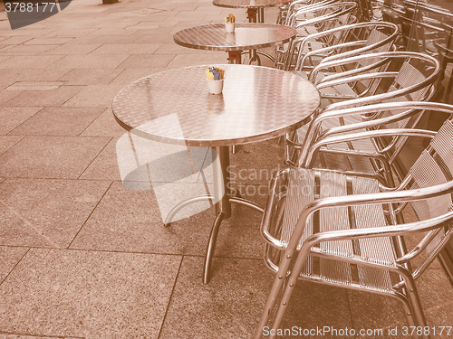 Image of  Tables and chairs vintage