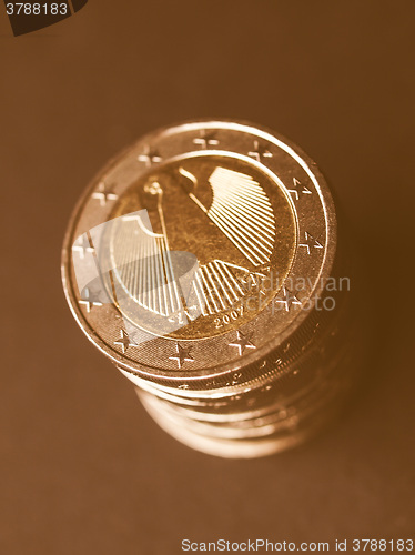 Image of  Euro coins vintage