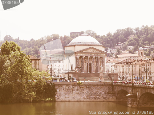 Image of Gran Madre church, Turin vintage