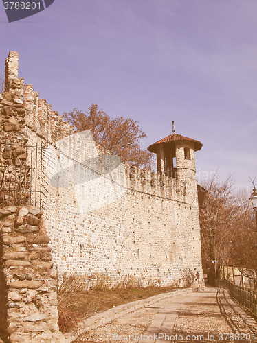 Image of Castello Medievale, Turin, Italy vintage