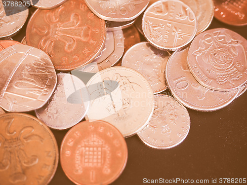 Image of  UK Pound coin vintage