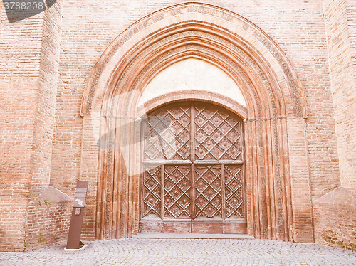 Image of San Domenico church in Chieri vintage