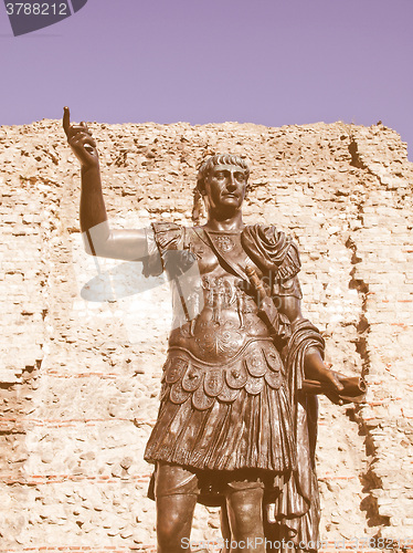 Image of Emperor Trajan Statue vintage