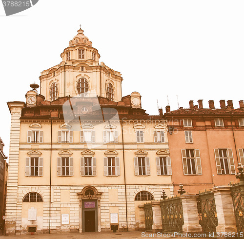 Image of San Lorenzo church, Turin vintage
