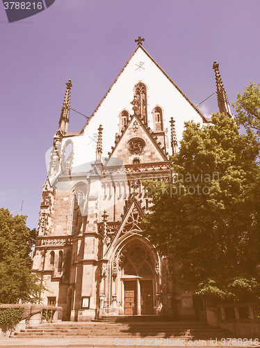 Image of Thomaskirche Leipzig vintage