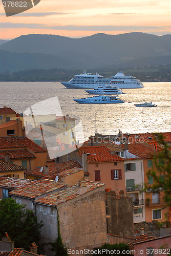 Image of Cruise ships at St.Tropez