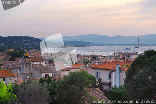 Image of St.Tropez at sunset