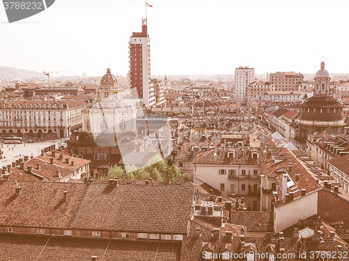 Image of Piazza Castello Turin vintage