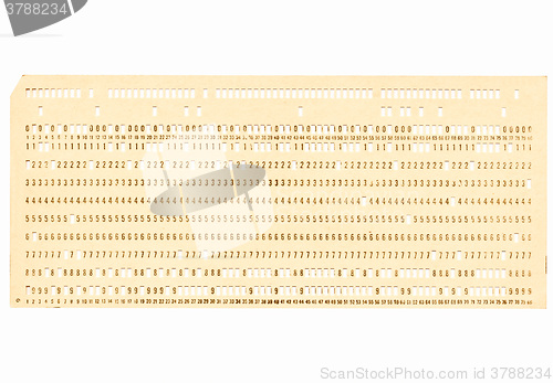 Image of  Punched card vintage