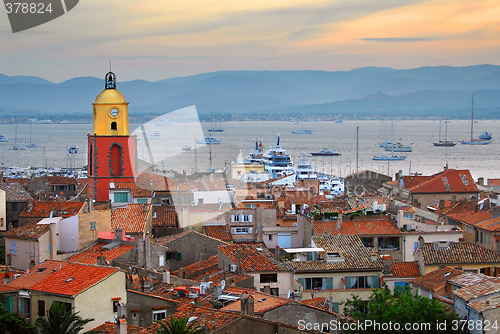 Image of St.Tropez at sunset