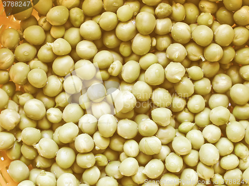 Image of Retro looking Green peas
