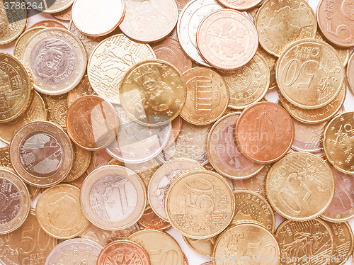 Image of  Euro coins vintage