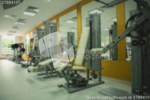 Image of Abstract blur fitness gym background