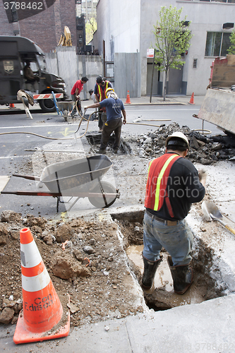 Image of Construction workers in Manhattan