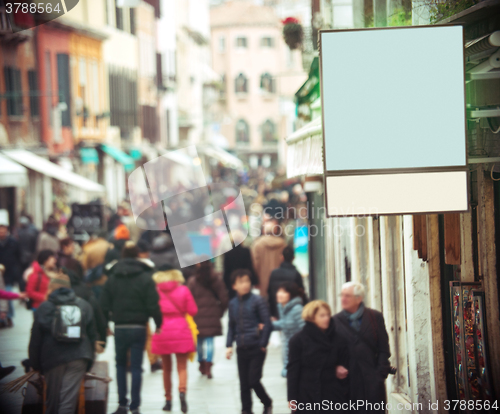 Image of Blank Signboard of a Shop