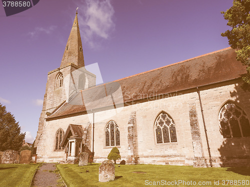 Image of St Mary Magdalene church in Tanworth in Arden vintage