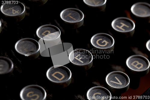 Image of Antique typewriter keys