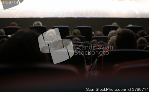 Image of People watching stage performance