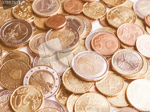 Image of  Euro coins vintage