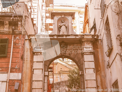 Image of Genoa old town vintage