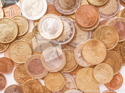 Image of  Euro coins vintage