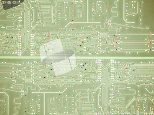 Image of  Printed circuit background vintage