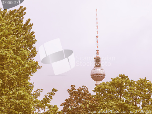 Image of TV Tower Berlin vintage