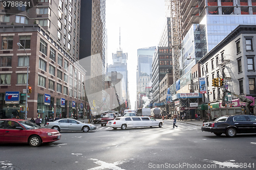 Image of Busy street in Manhattan