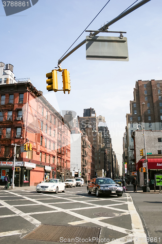 Image of Cars driving in Manhattan