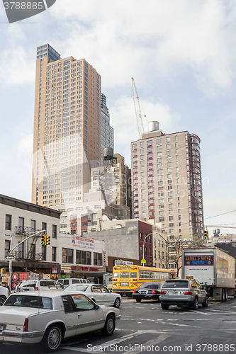 Image of Traffic in 9th Avenue in Manhattan