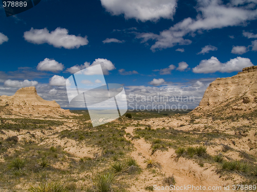 Image of Bluffs framing Blue Sky