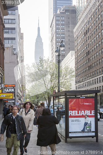 Image of Street view of Empire State Building