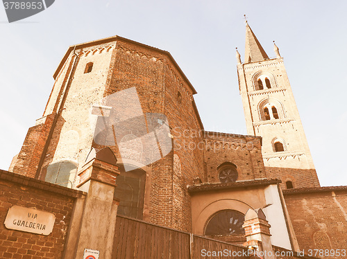 Image of San Domenico church in Chieri vintage