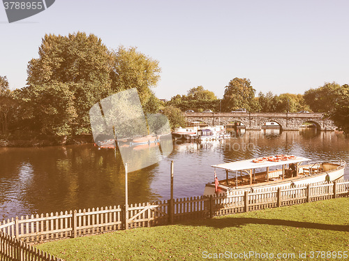 Image of River Avon in Stratford upon Avon vintage