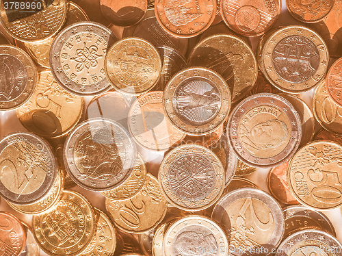 Image of  Euro coins vintage