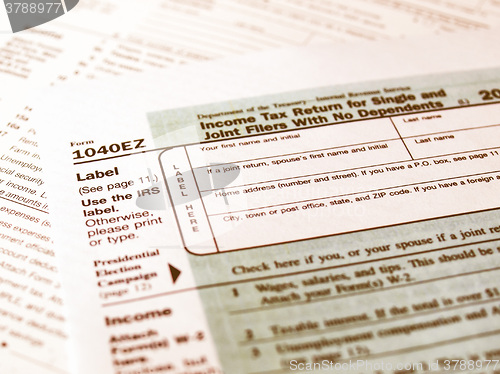 Image of  Tax forms vintage