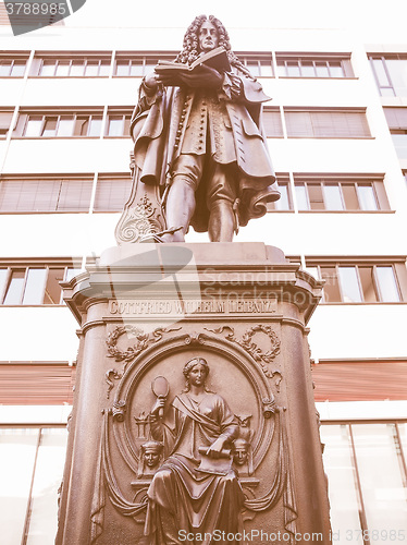 Image of Leibniz Denkmal Leipzig vintage