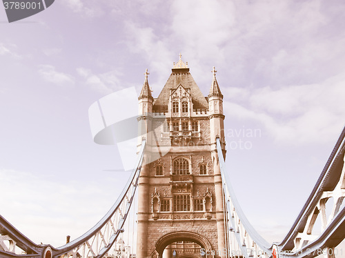 Image of Tower Bridge, London vintage