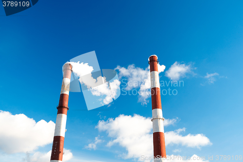 Image of Factory chimneys.