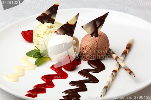 Image of Gourmet flavored ice cream