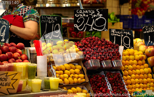 Image of Fruit market in Barcelona, Spain