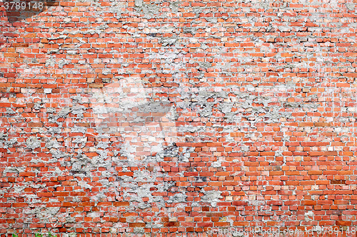 Image of Red brick dirty background.